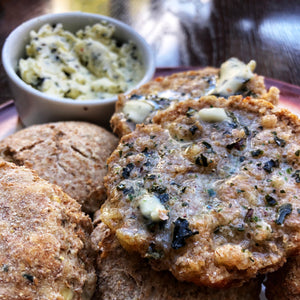 Recipe - Cheese Scones with herby seaweed butter