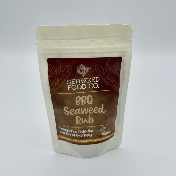 The Seaweed Food Co BBQ Seaweed Rub in a pouch which can be used as a refill for tins