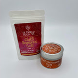 Pouch and single tin of mild chilli seaweed salt 