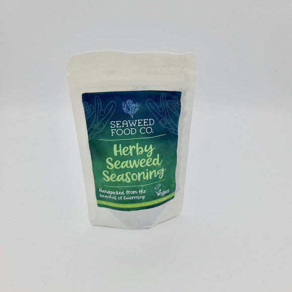 herby seaweed seasoning in a pouch 